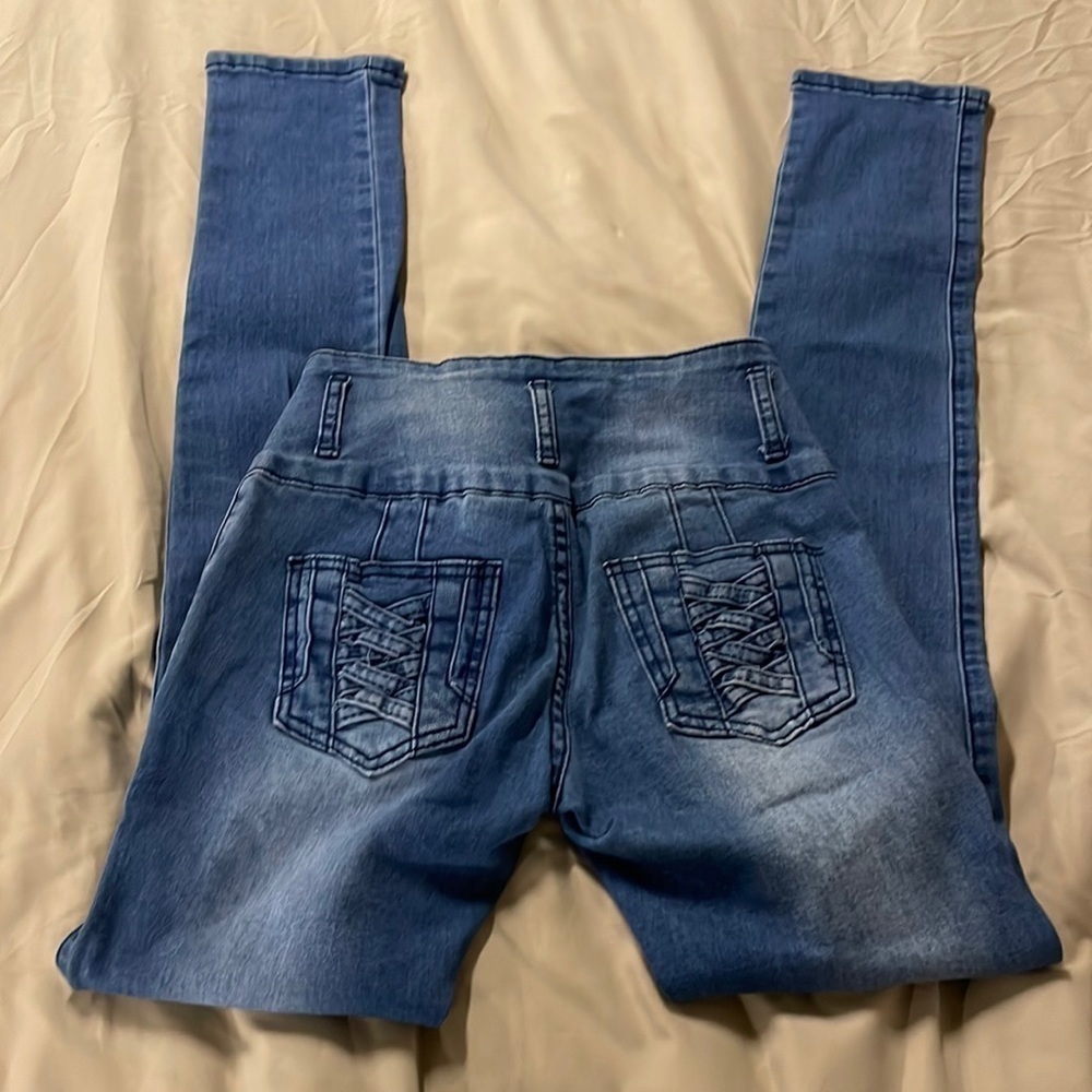 PINK Label ripped skinny jeans size 1
